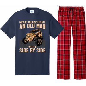 Cool SXS For Grandpa Dad Offroad UTV ATV SideBySide Pajama Set