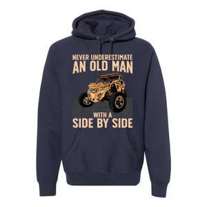 Cool SXS For Grandpa Dad Offroad UTV ATV SideBySide Premium Hoodie