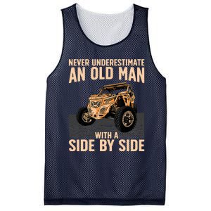 Cool SXS For Grandpa Dad Offroad UTV ATV SideBySide Mesh Reversible Basketball Jersey Tank