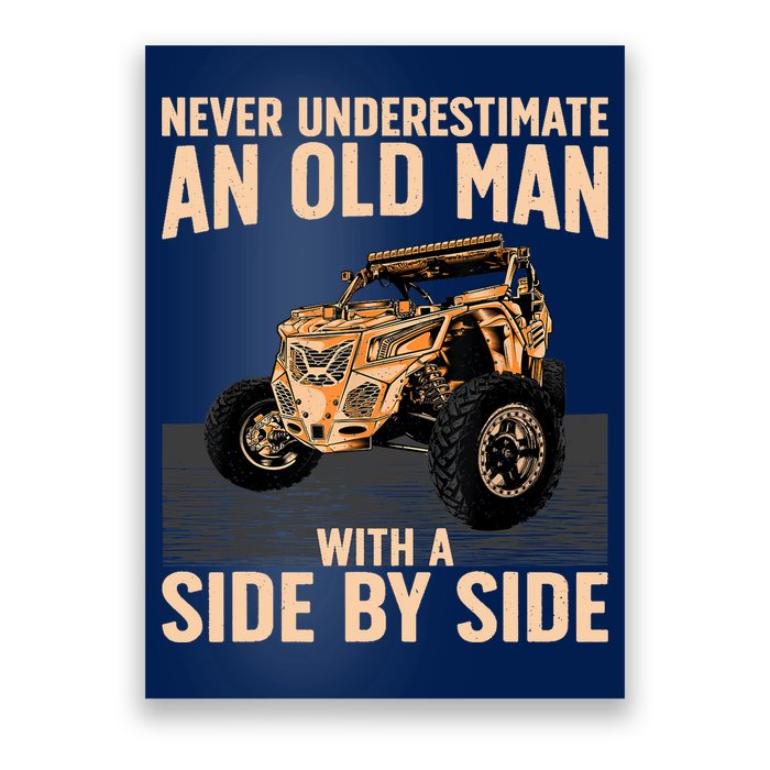 Cool SXS For Grandpa Dad Offroad UTV ATV SideBySide Poster