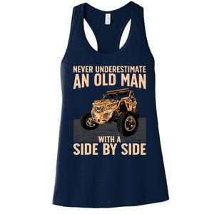 Cool SXS For Grandpa Dad Offroad UTV ATV SideBySide Women's Racerback Tank