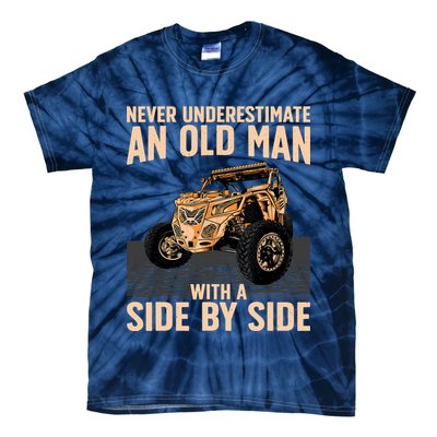 Cool SXS For Grandpa Dad Offroad UTV ATV SideBySide Tie-Dye T-Shirt