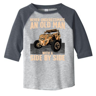 Cool SXS For Grandpa Dad Offroad UTV ATV SideBySide Toddler Fine Jersey T-Shirt