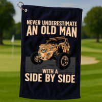 Cool SXS For Grandpa Dad Offroad UTV ATV SideBySide Golf Towel