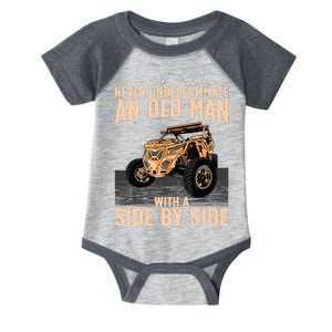 Cool SXS For Grandpa Dad Offroad UTV ATV SideBySide Infant Baby Jersey Bodysuit