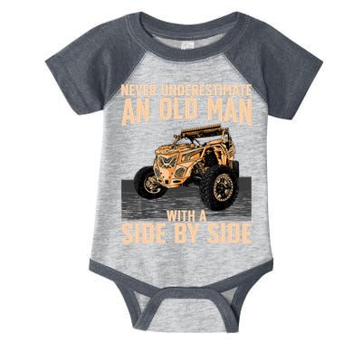 Cool SXS For Grandpa Dad Offroad UTV ATV SideBySide Infant Baby Jersey Bodysuit