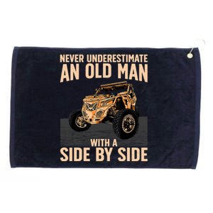 Cool SXS For Grandpa Dad Offroad UTV ATV SideBySide Grommeted Golf Towel