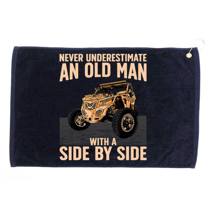 Cool SXS For Grandpa Dad Offroad UTV ATV SideBySide Grommeted Golf Towel