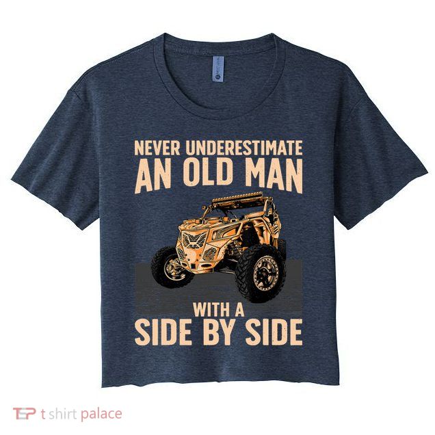 Cool SXS For Grandpa Dad Offroad UTV ATV SideBySide Crop Top