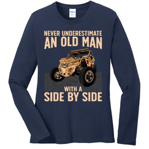 Cool SXS For Grandpa Dad Offroad UTV ATV SideBySide Ladies Long Sleeve Shirt