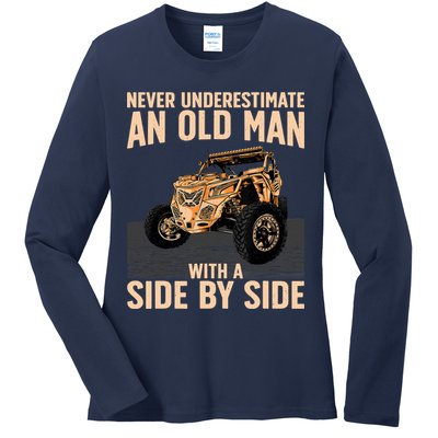 Cool SXS For Grandpa Dad Offroad UTV ATV SideBySide Ladies Long Sleeve Shirt