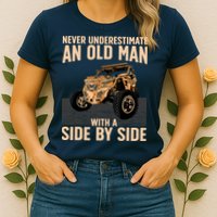 Cool SXS For Grandpa Dad Offroad UTV ATV SideBySide Womens T-Shirt