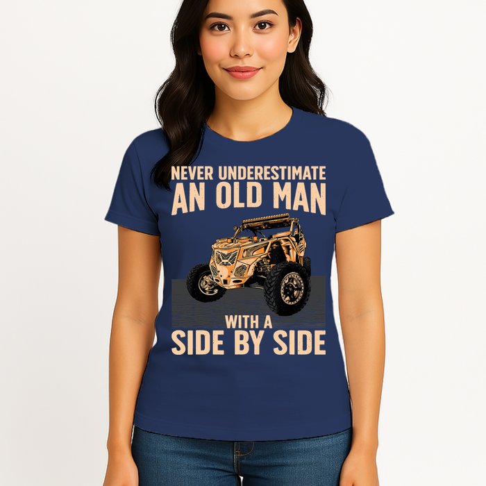 Cool SXS For Grandpa Dad Offroad UTV ATV SideBySide Womens T-Shirt