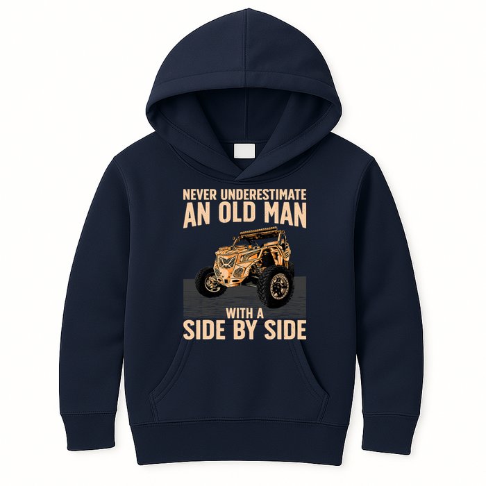 Cool SXS For Grandpa Dad Offroad UTV ATV SideBySide Kids Hoodie
