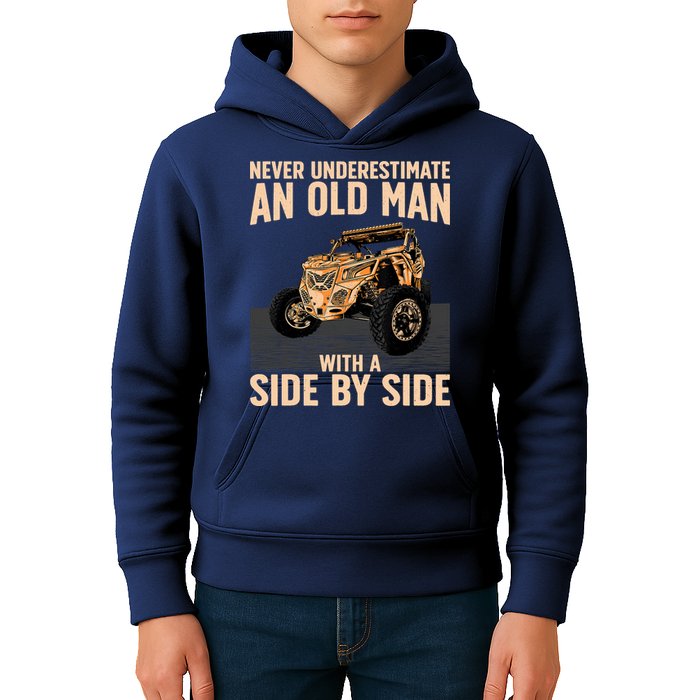 Cool SXS For Grandpa Dad Offroad UTV ATV SideBySide Kids Hoodie