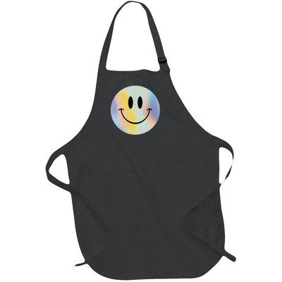 Colorful Smiley Face Full-Length Apron With Pockets