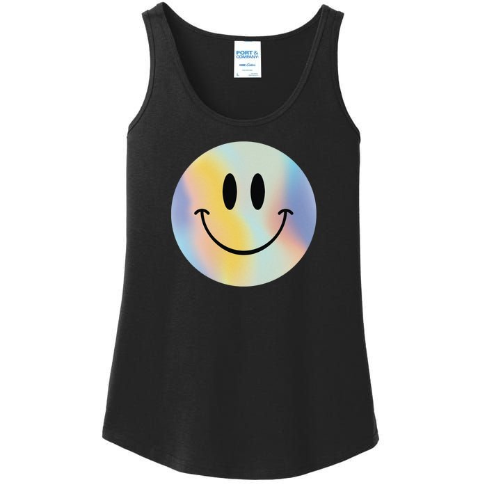 Colorful Smiley Face Ladies Essential Tank