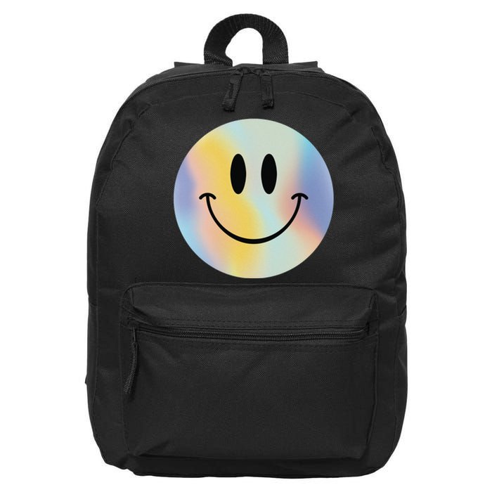 Colorful Smiley Face 16 in Basic Backpack