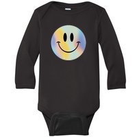 Colorful Smiley Face Baby Long Sleeve Bodysuit