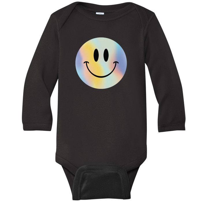 Colorful Smiley Face Baby Long Sleeve Bodysuit