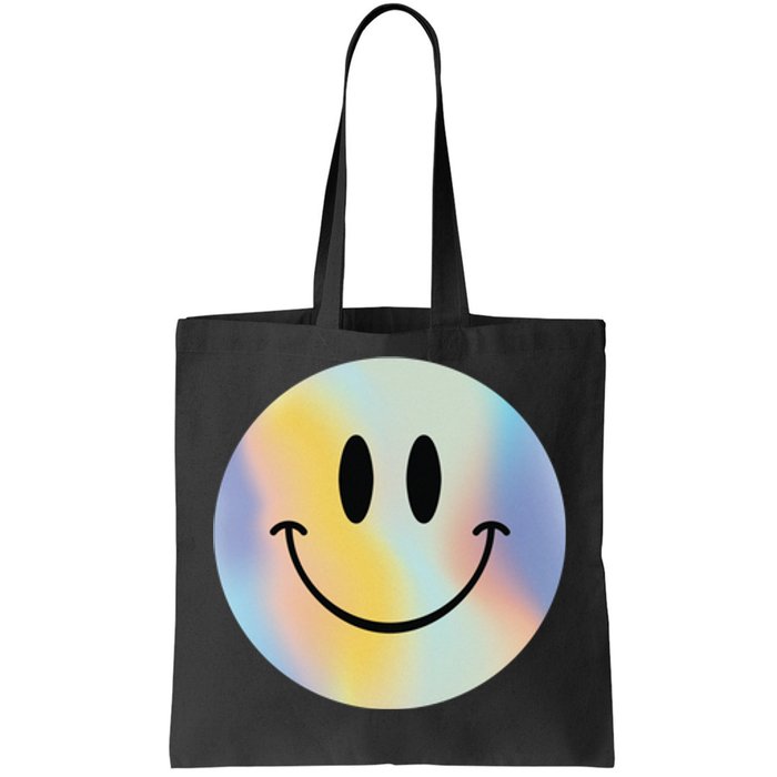 Colorful Smiley Face Tote Bag