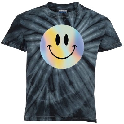 Colorful Smiley Face Kids Tie-Dye T-Shirt