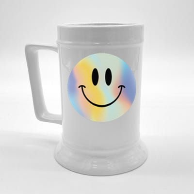 Colorful Smiley Face Beer Stein