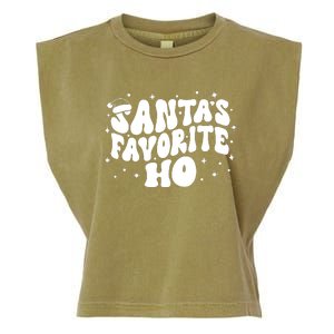 Christmas Santa Favorite Ho Funny Matching Holiday Season Garment-Dyed Women's Muscle Tee