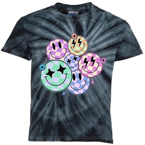 Cute Smile Face Flower Happy Face Flowers Heart Kids Tie-Dye T-Shirt