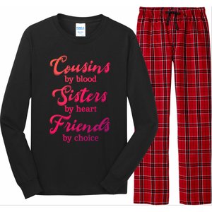 Cousins Sisters Friends Relatives Family Niece Aunt Uncle Cute Gift Long Sleeve Pajama Set