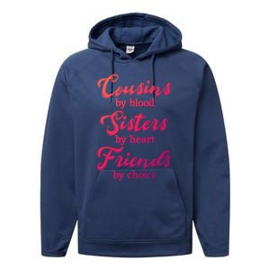 Cousins Sisters Friends Relatives Family Niece Aunt Uncle Cute Gift Performance Fleece Hoodie