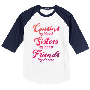 Cousins Sisters Friends Relatives Family Niece Aunt Uncle Cute Gift Baseball Sleeve Shirt