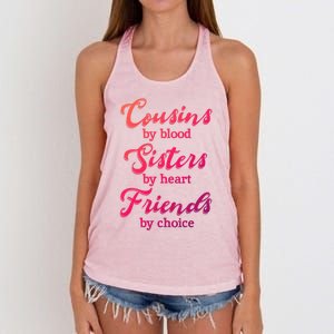 Cousins Sisters Friends Relatives Family Niece Aunt Uncle Cute Gift Women's Knotted Racerback Tank