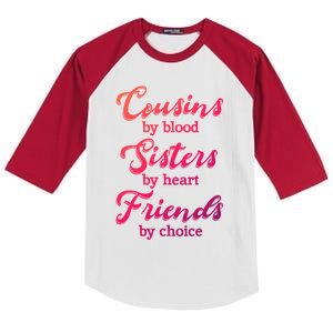 Cousins Sisters Friends Relatives Family Niece Aunt Uncle Cute Gift Kids Colorblock Raglan Jersey