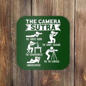 Camera Sutra Funny Photographer Pose Photography Coaster