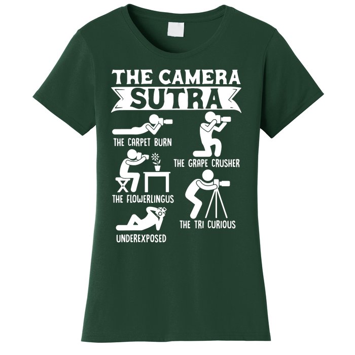 Camera Sutra Funny Photographer Pose Photography Women's T-Shirt