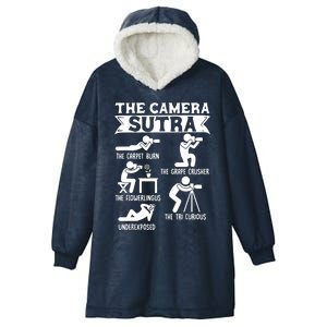 Camera Sutra Funny Photographer Pose Photography Hooded Wearable Blanket