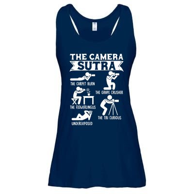 Camera Sutra Funny Photographer Pose Photography Ladies Essential Flowy Tank