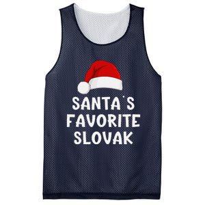 Christmas SantaS Favorite Slovak Funny Xmas Pajama Slovakia Mesh Reversible Basketball Jersey Tank