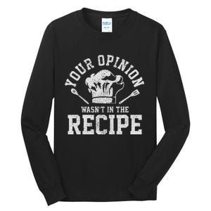 ChefS Saying Funny ChefS Hat Cooking Gift Tall Long Sleeve T-Shirt