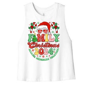 Christmas Squad Family Christmas 2024 Xmas Matching Pajamas Gift Women's Racerback Cropped Tank