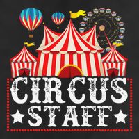 Circus Staff Funny Circus Themed Birthday Party 7 Panel Mesh Trucker Snapback Hat