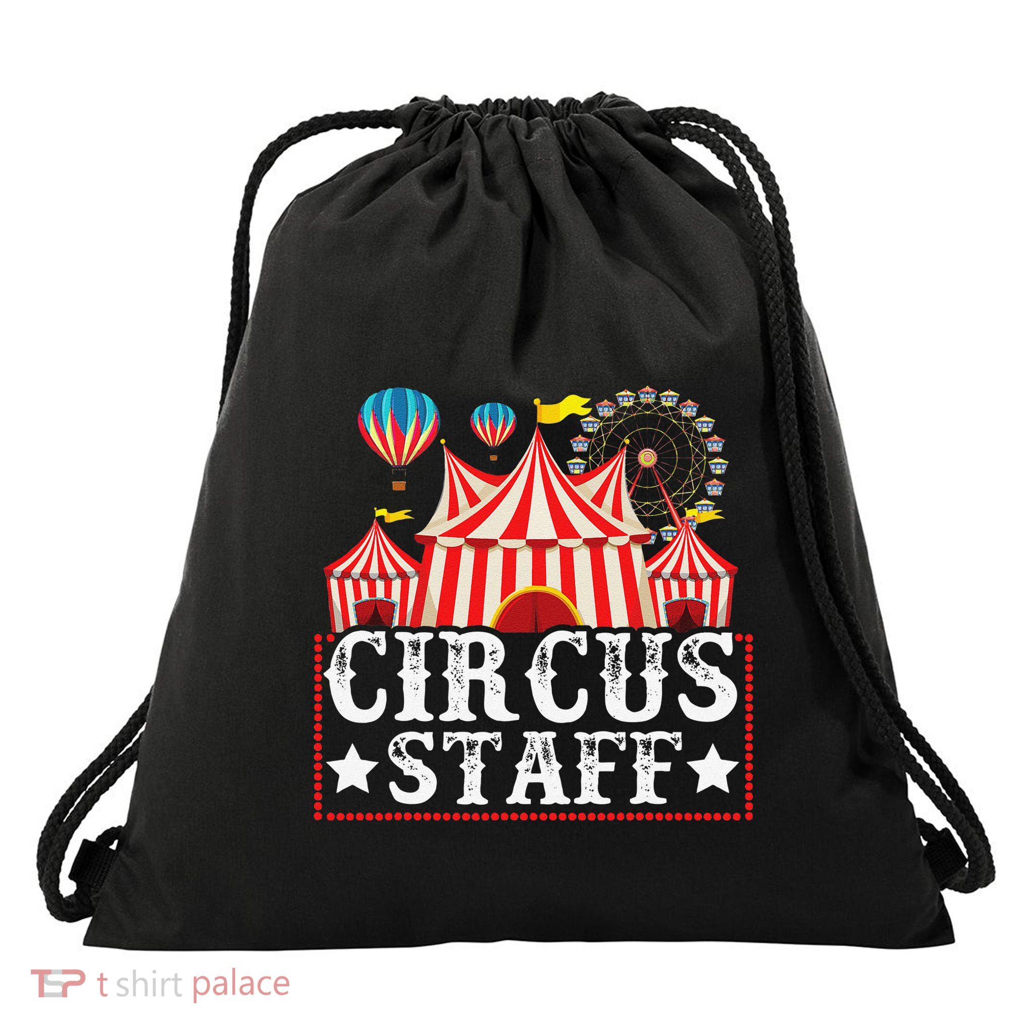 Circus Staff Funny Circus Themed Birthday Party Drawstring Bag