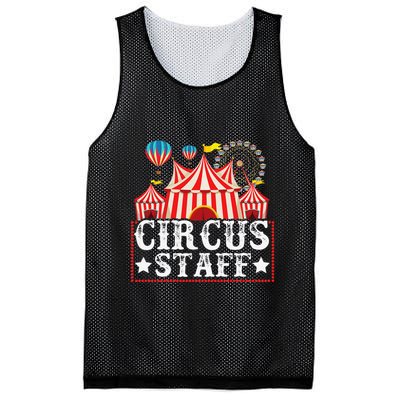 Circus Staff Funny Circus Themed Birthday Party Mesh Reversible Basketball Jersey Tank