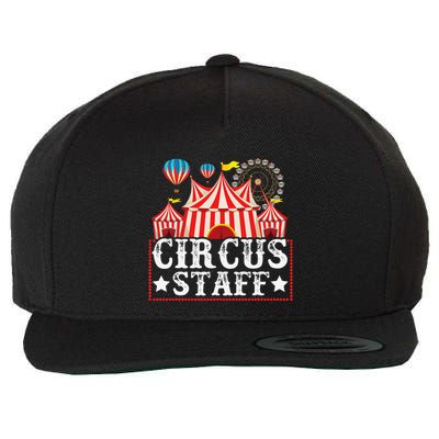 Circus Staff Funny Circus Themed Birthday Party Wool Snapback Cap