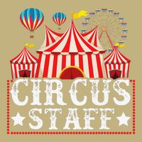 Circus Staff Funny Circus Themed Birthday Party Button