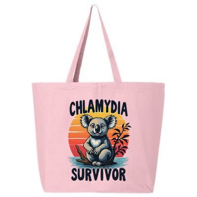 Chlamydia Survivor Funny Adult Joke Retro Vintage Koala 25L Jumbo Tote