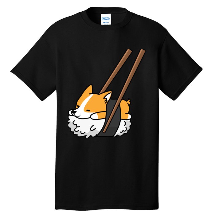 Corgi Sushi Funny Dog Gift Tall T-Shirt