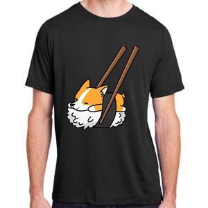 Corgi Sushi Funny Dog Gift Adult ChromaSoft Performance T-Shirt