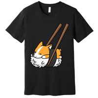 Corgi Sushi Funny Dog Gift Premium T-Shirt